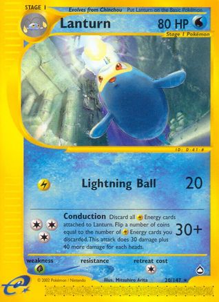 Lanturn (20) (20) [Aquapolis] Reverse Holofoil