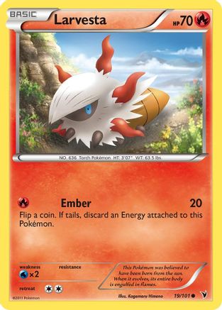 Larvesta (19) (19) [Noble Victories] Reverse Holofoil