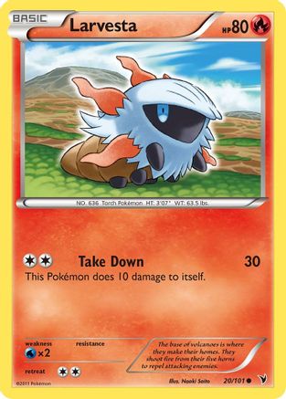 Larvesta (20) (20) [Noble Victories] Reverse Holofoil