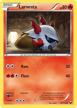 Larvesta (20) (20) [Dark Explorers]