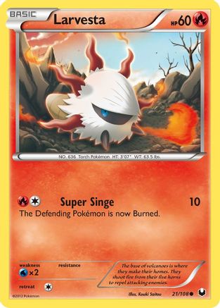 Larvesta (21) (21) [Dark Explorers] Reverse Holofoil