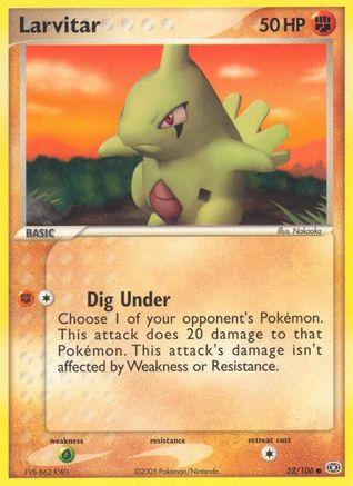 Larvitar (52) [Emerald] Reverse Holofoil