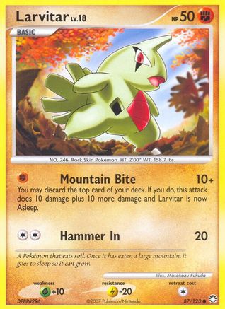 Larvitar (87) [Mysterious Treasures] Reverse Holofoil