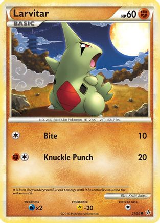 Larvitar (51) (51) [Unleashed] Reverse Holofoil