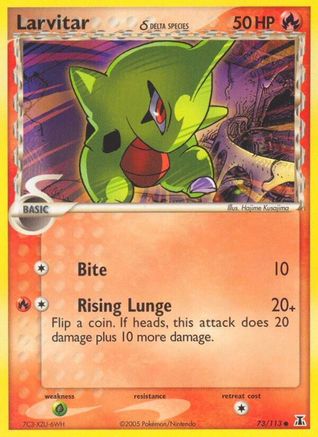 Larvitar (Delta Species) (73) [Delta Species] Reverse Holofoil