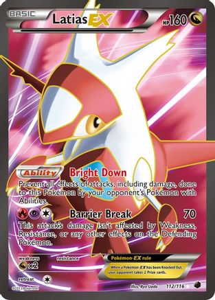 Latias EX (112 Full Art) (112) [Plasma Freeze] Holofoil