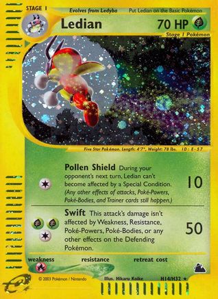 Ledian (H14) (H14) [Skyridge] Holofoil