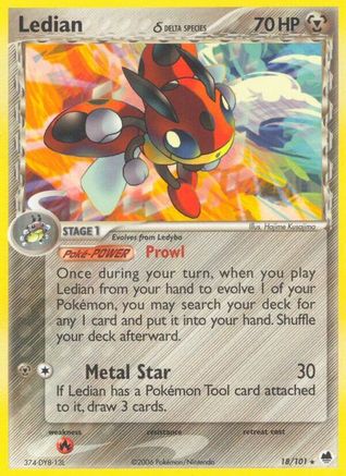 Ledian (Delta Species) (18) [Dragon Frontiers]