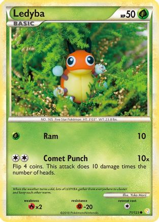 Ledyba (71) [HeartGold SoulSilver] Reverse Holofoil