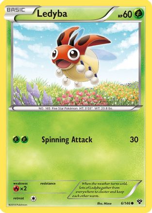 Ledyba (6) [XY Base Set] Reverse Holofoil