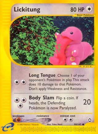 Lickitung (90) [Aquapolis] Reverse Holofoil