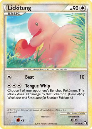 Lickitung (66) [Triumphant] Reverse Holofoil