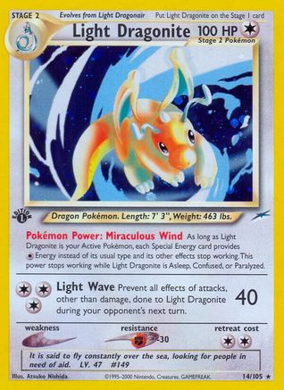Light Dragonite (14) [Neo Destiny] Unlimited Holofoil