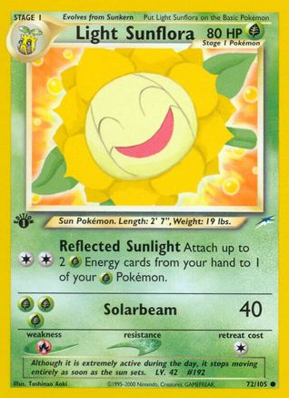 Light Sunflora (72) [Neo Destiny] 1st Edition