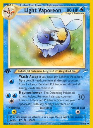 Light Vaporeon (52) [Neo Destiny] Unlimited