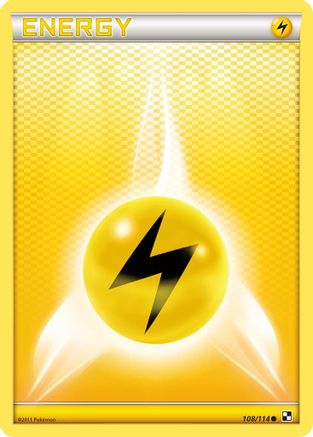 Lightning Energy (108) [Black and White] Reverse Holofoil