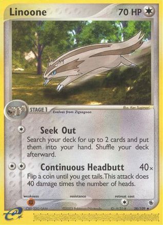 Linoone (38) [Ruby and Sapphire] Reverse Holofoil