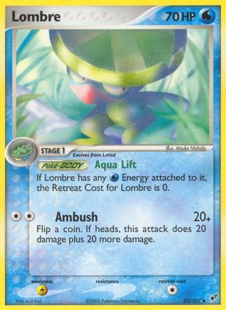 Lombre - 033/107 (33) [Deoxys] Reverse Holofoil