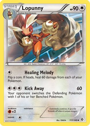 Lopunny (117) [Boundaries Crossed] Reverse Holofoil