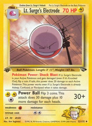 Lt. Surge's Electrode (52) [Gym Challenge] Unlimited