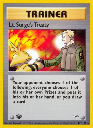 Lt. Surge's Treaty (112) [Gym Heroes] Unlimited