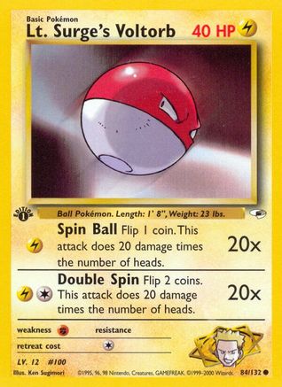 Lt. Surge's Voltorb (84) [Gym Heroes] Unlimited