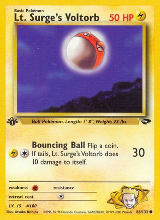 Lt. Surge's Voltorb (86) [Gym Challenge] Unlimited