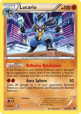 Lucario (64) [Next Destinies] Reverse Holofoil
