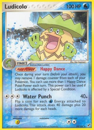 Ludicolo - 019/107 (19) [Deoxys] Reverse Holofoil