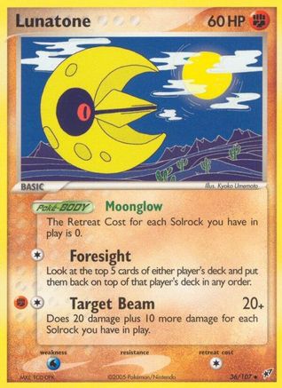 Lunatone (36) [Deoxys] Reverse Holofoil