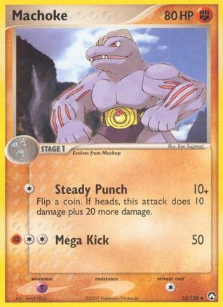 Machoke (33) [Power Keepers] Reverse Holofoil