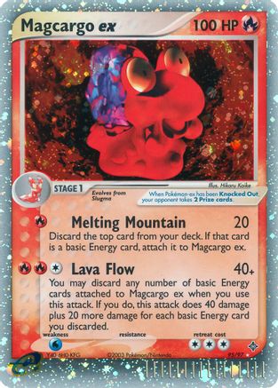Magcargo ex (95) [Dragon] Holofoil