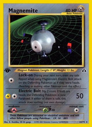 Magnemite (26) (26) [Neo Discovery] 1st Edition