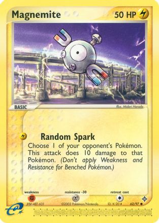Magnemite - 62/97 (62) [Dragon] Reverse Holofoil