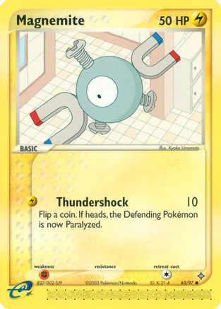 Magnemite - 63/97 (63) [Dragon] Reverse Holofoil