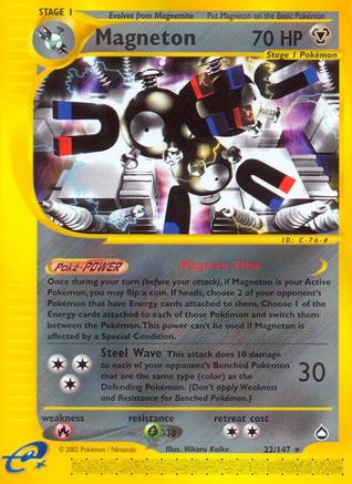 Magneton (22) [Aquapolis] Reverse Holofoil