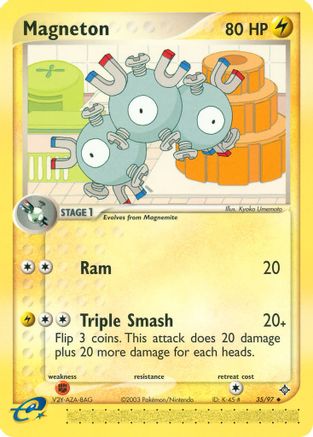 Magneton - 35/97 (35) [Dragon] Reverse Holofoil