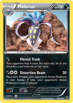 Malamar (76) (76) [XY Base Set] Reverse Holofoil