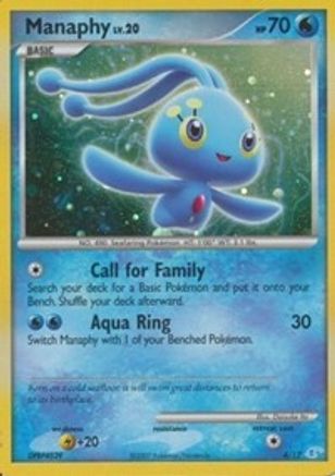 Manaphy (4) [DP Trainer Kit: Manaphy & Lucario] Holofoil