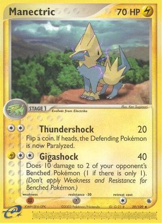 Manectric - 39/109 (39) [Ruby and Sapphire] Reverse Holofoil