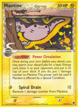 Mantine (Delta Species) (20) [Dragon Frontiers]