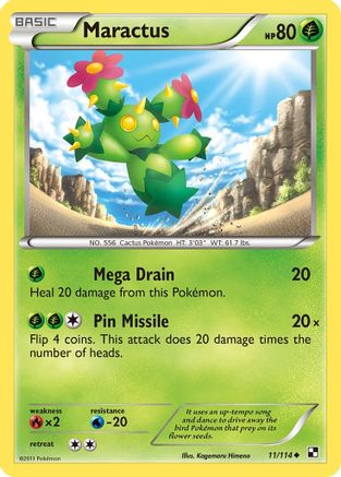 Maractus (11) (11) [Black and White] Reverse Holofoil