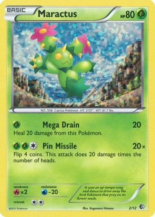 Maractus - 2/12 (2) [McDonald's Promos 2011] Holofoil