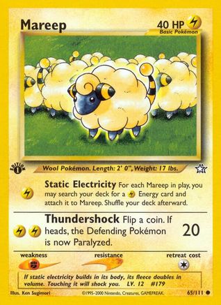 Mareep (65) [Neo Genesis] 1st Edition