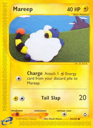 Mareep (93) [Aquapolis] Reverse Holofoil