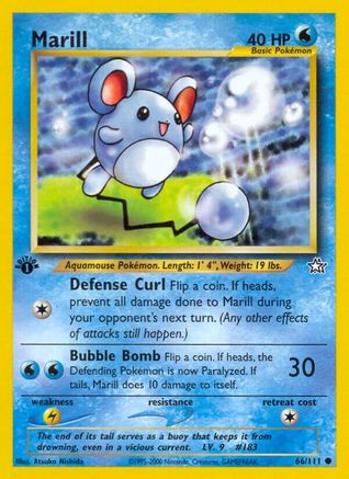 Marill (66) [Neo Genesis] 1st Edition