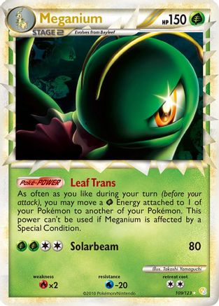 Meganium (Prime) (109) [HeartGold SoulSilver] Holofoil