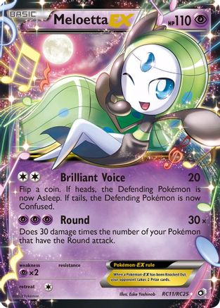 Meloetta EX (RC11) [Legendary Treasures: Radiant Collection] Holofoil