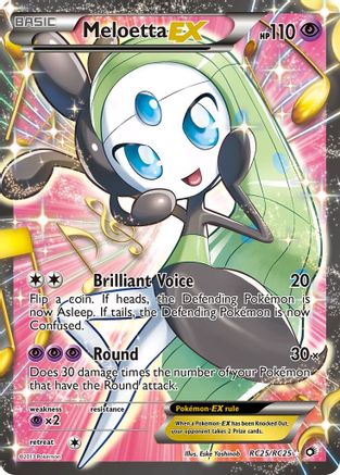Meloetta EX (Full Art) (RC25) [Legendary Treasures: Radiant Collection] Holofoil