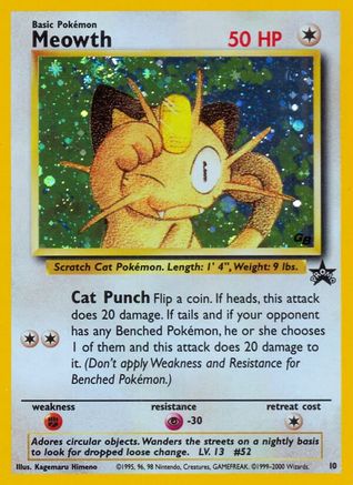 Meowth (10) [WoTC Promo] Holofoil